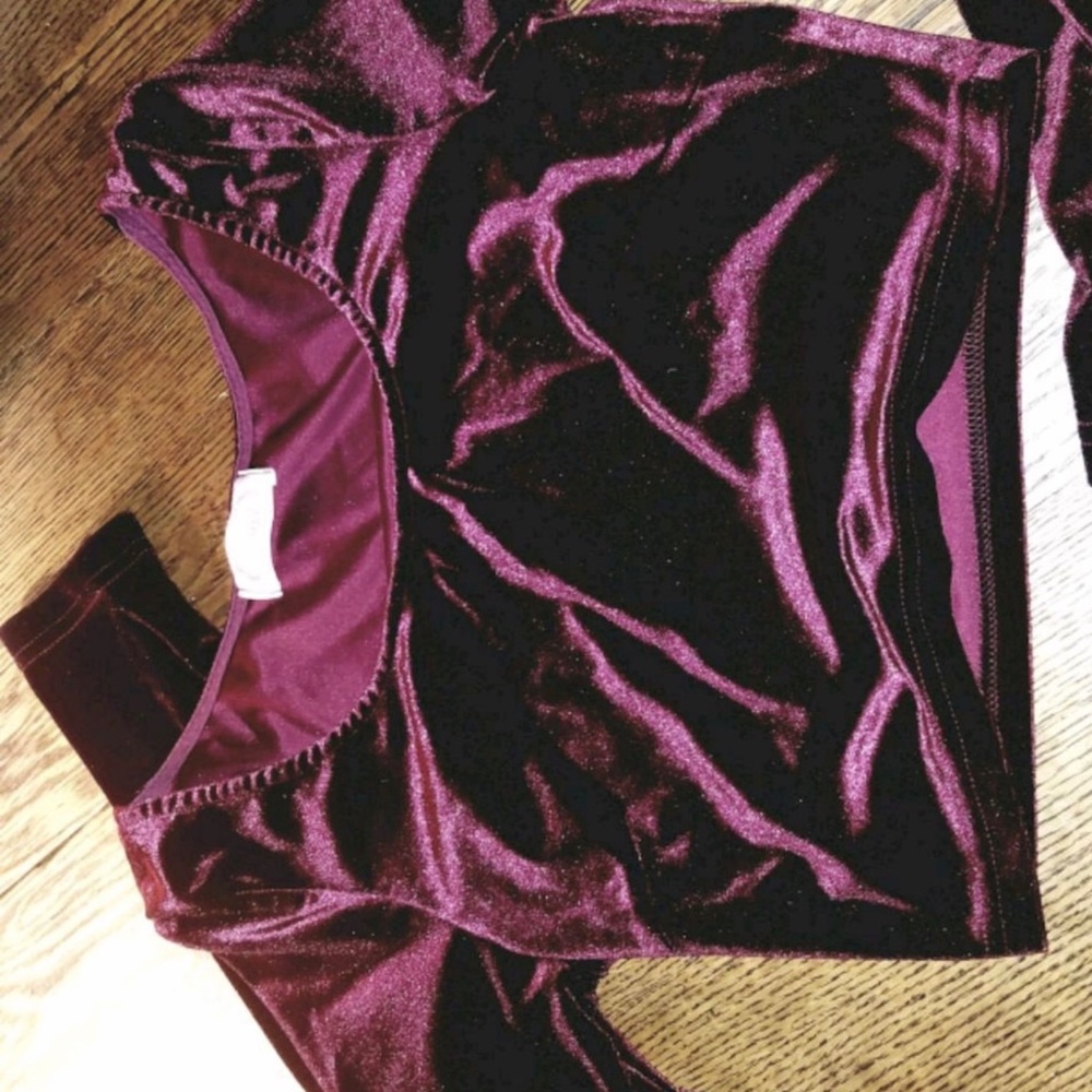 Crop top velvet